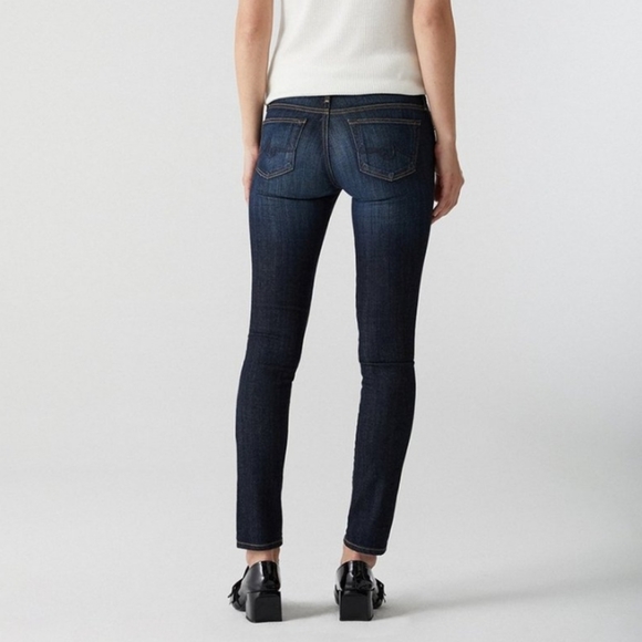 Adriano Goldschmied The Stilt Cigarette Jean, Dark Wash, EUC, size 25 - Picture 2 of 10